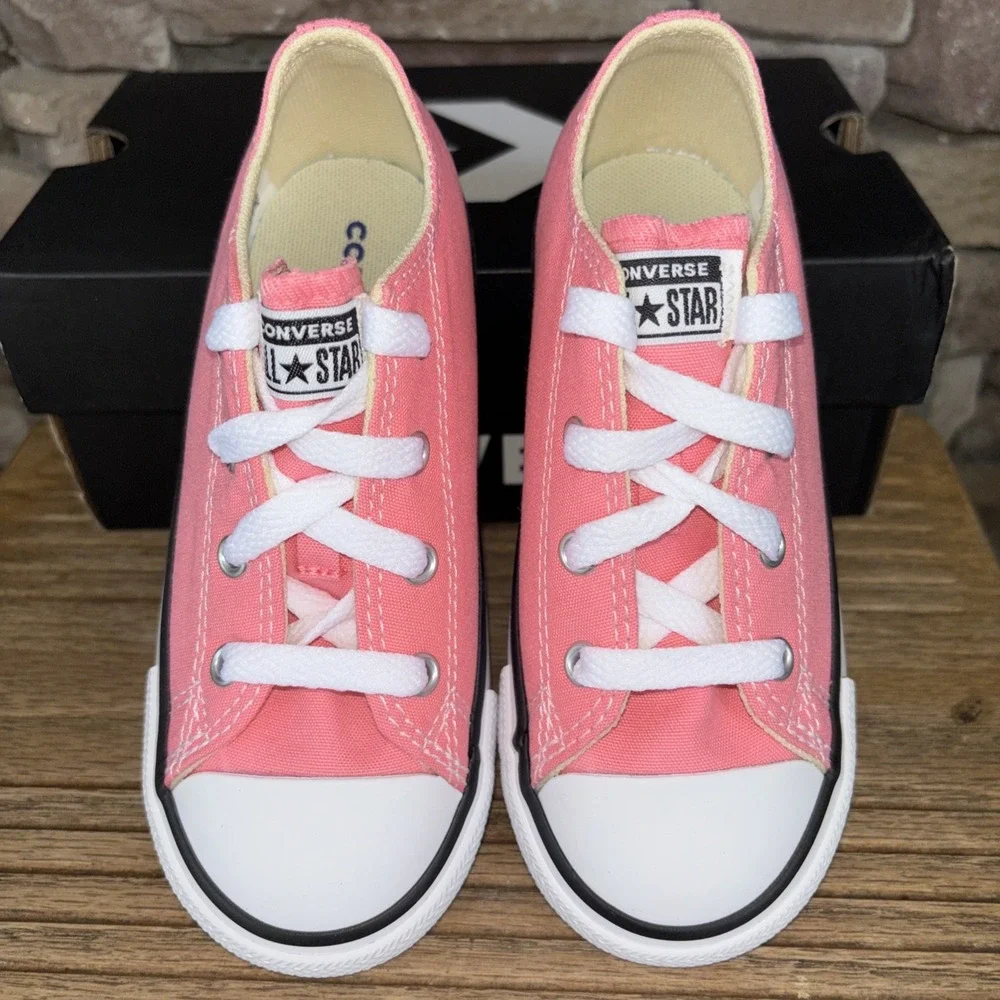 *NEW* INFANT CONVERSE Chuck Taylor All Star Toddler Low Top Pink (7J238) Sz 10